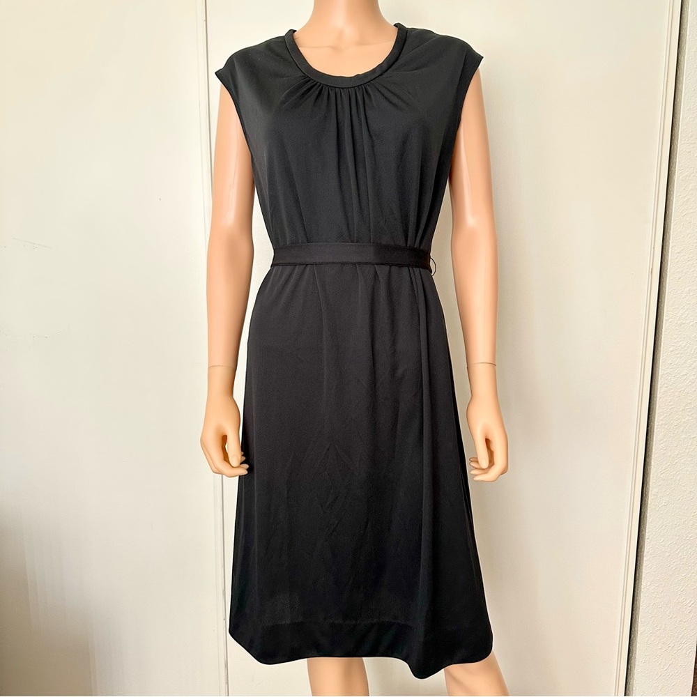 Vintage 60s/70s ILGWU Medium Black Dress LBD Union Made in USA Lorac Lady Carol